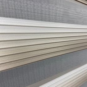 Volper Mekanik VP-985 Zebra Krem Bej Etek Dilimli 120x260 cm Stor Perde