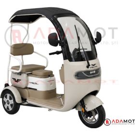Volta VM2 1000 W 3 Tekerlekli Krem Elektrikli Motosiklet