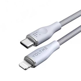 Voltme C2082 Gri Powerlink Rugg 60 watt Type-C Lightning Şarj Kablosu