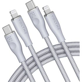 Voltme C2086 Gri Powerlink Rugg 60 watt Type-C Lightning Şarj Kablosu