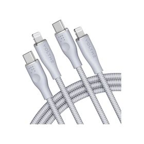 Voltme C2086 Gri Powerlink Rugg 60 watt Type-C Lightning Şarj Kablosu