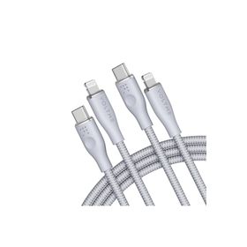 Voltme C2086 Gri Powerlink Rugg 60 watt Type-C Lightning Şarj Kablosu