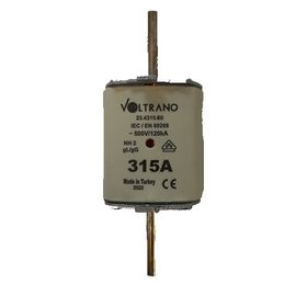 Voltrano Kale Porselen NH 2 315A 2 Boy Bıçaklı Sigorta Buşonu