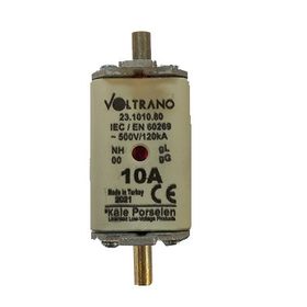 Voltrano Kale Porselen NH00 10A 00 Boy Bıçaklı Sigorta Buşonu