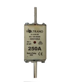 Voltrano Kale Porselen NH1 250A 1 Boy Bıçaklı Sigorta Buşonu