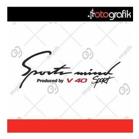Volvo V40 Sports Mind Oto Sticker