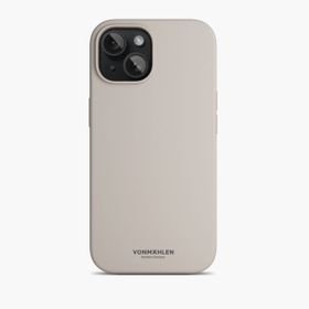 Vonmahlen iPhone 15 Krem Manyetik Silikon Kılıf