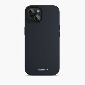 Vonmahlen iPhone 15 Plus Lacivert Manyetik Silikon Kılıf