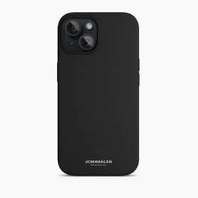 Vonmahlen iPhone 15 Plus Siyah Manyetik Silikon Kılıf