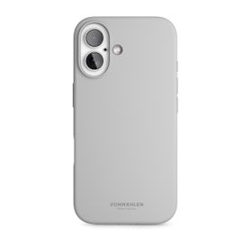 Vonmahlen iPhone 16 Açık Gri Yumuşak Silikon Kapak ve Kılıf
