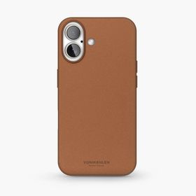 Vonmahlen iPhone 16 Kahverengi Deri Kılıf