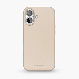 Vonmahlen iPhone 16 Plus Krem Deri Kılıf
