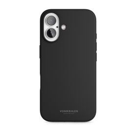 Vonmahlen iPhone 16 Siyah Yumuşak Silikon Kapak ve Kılıf