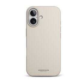 Vonmahlen iPhone 17 Krem Yumuşak Silikon Kılıf