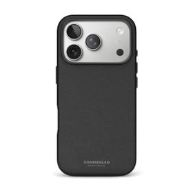 Vonmahlen iPhone 17 Pro Max Like Siyah Deri Kılıf