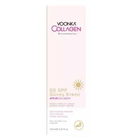 Voonka Collagen 50 Faktör Yaşlanma Karşıtı Tüm Cilt Tipleri İçin Renksiz Yüz Güneş Koruyucu Krem
