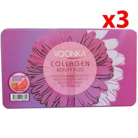 Voonka Collagen Beauty Plus Karpuz Çilek Aromalı Kolajen 3x30 Saşe