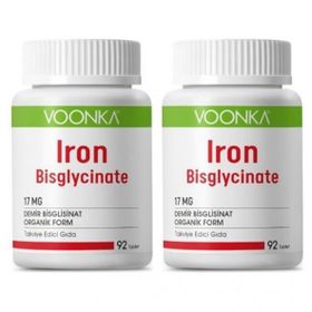 Voonka Iron Bisglycinate Demir 2x92 Tablet