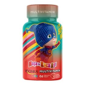 Voonka Kids Maşa ile Koca Ayı Multivitamin Çilek Aromalı 62 Çiğneme Tableti