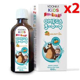 Voonka Kids Omega 3-6-9 2x100 ml Balık Yağı