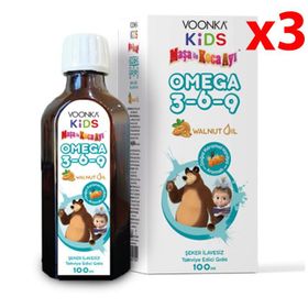 Voonka Kids Omega 3-6-9 3x100 ml Balık Yağı