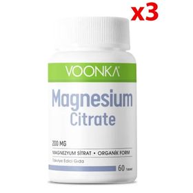 Voonka Magnesium Citrate 200 mg 60 Tablet
