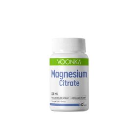 Voonka Magnesium Citrate 200 mg Organik Form 62 Tablet