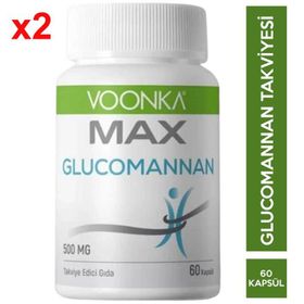 Voonka Max Glucomannan 500 mg 2x60 Kapsül