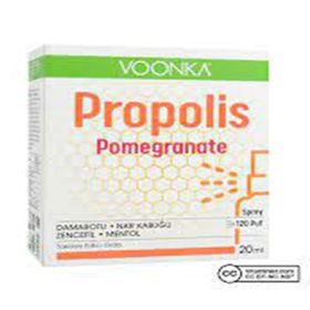 Voonka Propolis Pomegranate Damarotu Nar Kabuğu Zencefil Mentol 20 ml Sprey