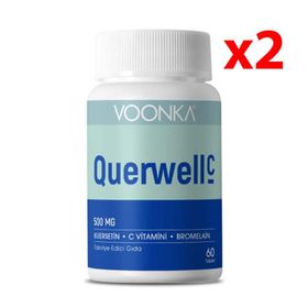 Voonka Querwell C Kuersetin C Vitamini Bromelain 500 mg 2x60 Tablet