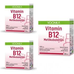 Voonka Vitamin B12 Metilkobalamin 1000 mcg 20 ml Damla
