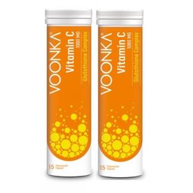 Voonka Vitamin C 1000 mg Glutathione Complex 2x15 Efervesan Tablet