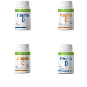 Voonka Vitamin C 2x62 Çiğneme Tableti + Vitamin D 2x102 Kapsül