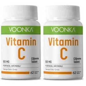 Voonka Vitamin C 500 mg 2x62 Çiğneme Tableti