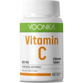 Voonka Vitamin C 500 mg 62 Adet Çiğneme Tableti