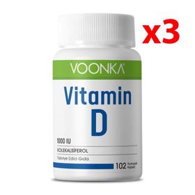 Voonka Vitamin D 1000 IU 3x102 Kapsül