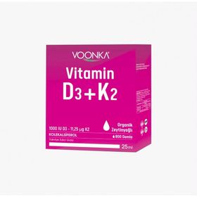 Voonka Vitamin D3 K2 25 ml Damla
