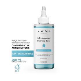 Voop AHA-BHA Glikolik Asit ve Pantenol Gözenek Arındırıcı ve Canlandırıcı 200 ml Tonik