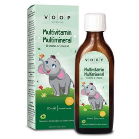 Voop Multivitamin Multimineral Portakal Aromalı 150 ml Şurup