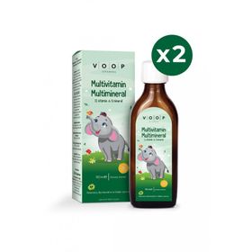 Voop Multivitamin Multimineral Portakal Aromalı 2x150 ml Şurup