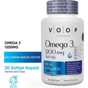 VOOP Omega 3 1200 mg 30 Kapsül Balık Yağı