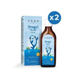 Voop Omega 3 Portakal Aromalı 2x150 ml Şurup Balık Yağı