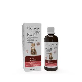 Voop Pet B Kediler İçin Tüy Dökülmesi Engelleyici 50 ml Vitamin İçerikli Damla