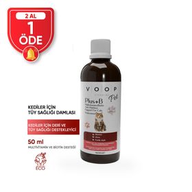 Voop Pet Plus B 50 ml Kedi Tüy Dökülmesi Engelleyici Vitamin