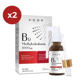 Voop Vitamin B12 Methylcobalamin 1000 mcg 2x10 ml Sprey Damla
