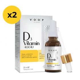 Voop Vitamin D3 400 IU 2x20 ml Sprey Damla