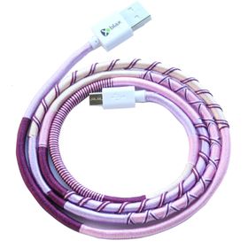 Vorson Handmade Purple Mix Micro 100 cm Şarj ve Data Kablosu