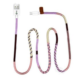 Vorson Handmade Purple Mix Micro 100 cm Şarj ve Data Kablosu