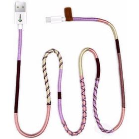 Vorson Handmade Purple Mix Micro 100 cm Şarj ve Data Kablosu