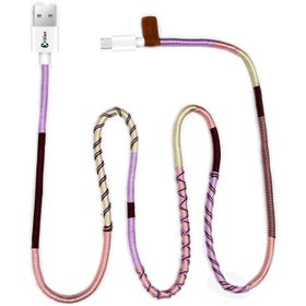 Vorson Handmade Purple Mix Micro 100 cm Şarj ve Data Kablosu